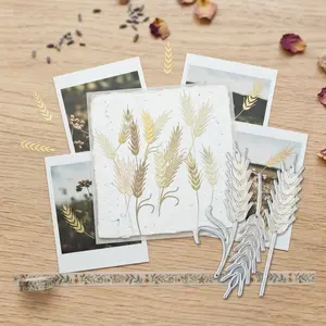 Wheat Die Cuts for Card Making,Cutting Dies, Metal Die Cutting Mold, Scrapbooking Dies, DIY Etched Embossing Stencil for Craft