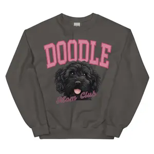 Black Doodle Mom Club Sweatshirt