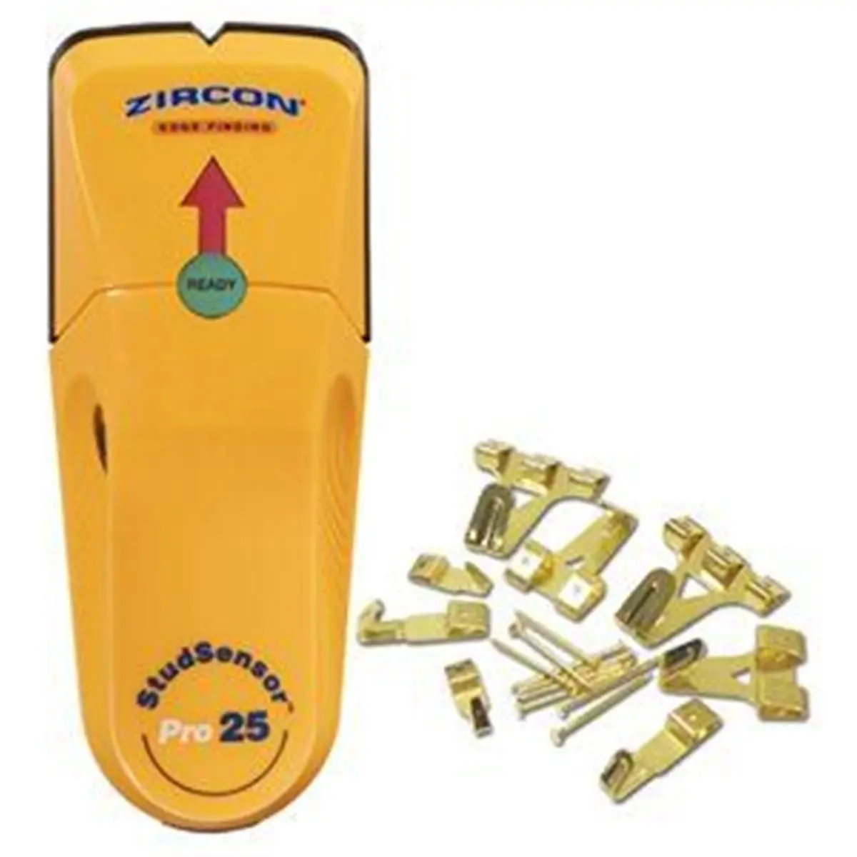 Zircon 259704 Pro25 Stud Sensor with Wall Mounting Picture Hanging Kit, Detects Wood/Metal Studs