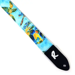 Sea Turtle Ukulele Strap - Ocean Ukulele Strap -Handmade - Double Padded-Ukulele