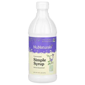 NuNaturals Concentrated Simple Syrup, 16 fl oz (0.47 L)