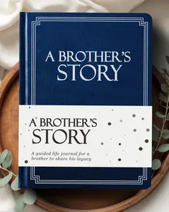 Brother's Life Story Journal (Hardcover): A Meaningful Keepsake for Brother to Share His Journey & Memories, Book Includes 250+ Prompt Questions, Sentimental Gift for Father's Day, Birthday, Christmas