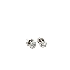 Diamond Cluster Earrings