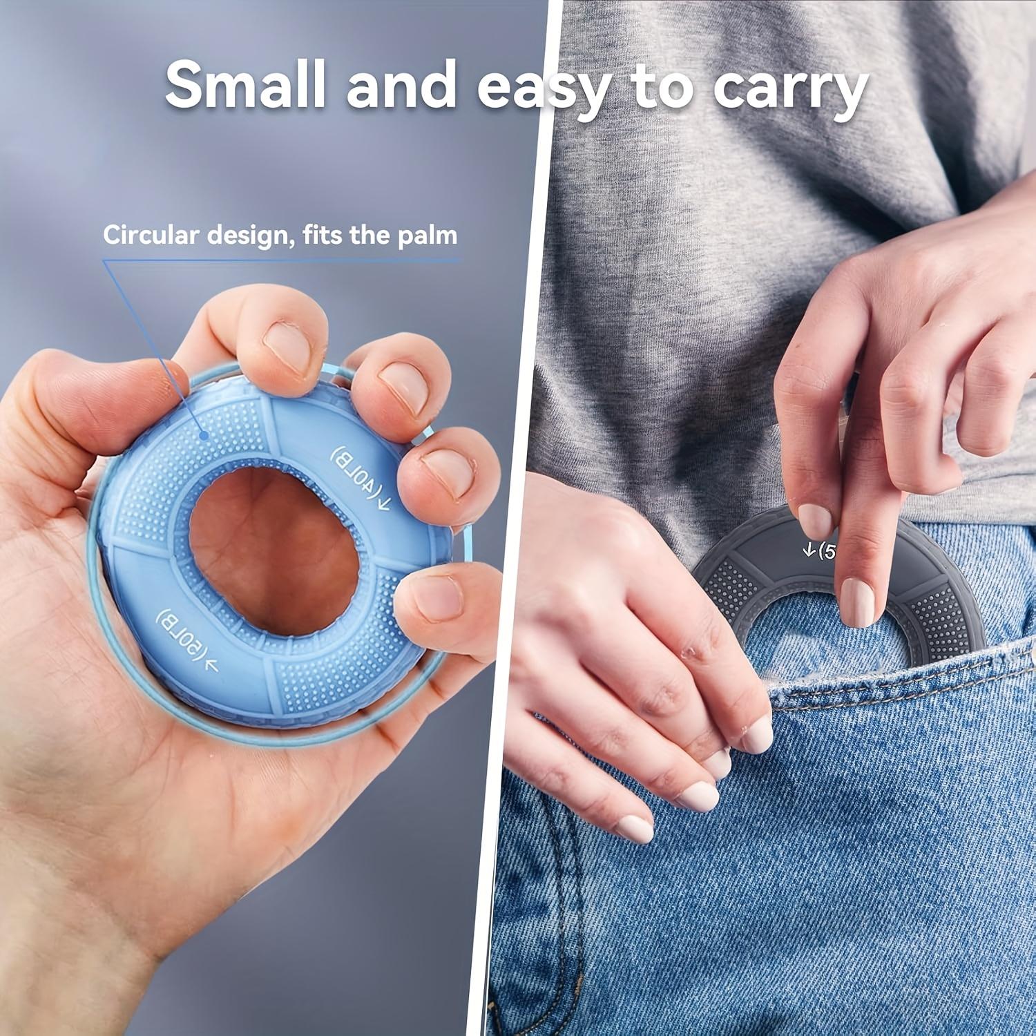 Set of 4 Hand Strengthening Tools, 30LB-60LB Forearm And Finger Grip Trainer, Muscle Development Finger Exerciser, Silicone Ring for Strength Training, Sports, Rock Climbing, And Fitness