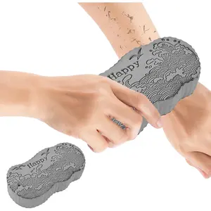 3D Super-Soft Curve Cleaning Magic Exfoliating Bath Sponge - Reusable Shower Scrubber for Radiant Skin, Gentle Body Care Tool Alternative to Exfoliating Gloves for Adults