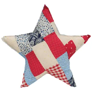 Patchwork Americana Star Pillow