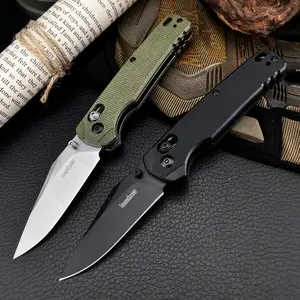 New High Quality 6106 Folding Belt Knife 8Cr13Mov Blade G10 Handle EDC Carrying Self Defense Outdoor Knife Tactical Knives Hiking Fishing Camping Knife
