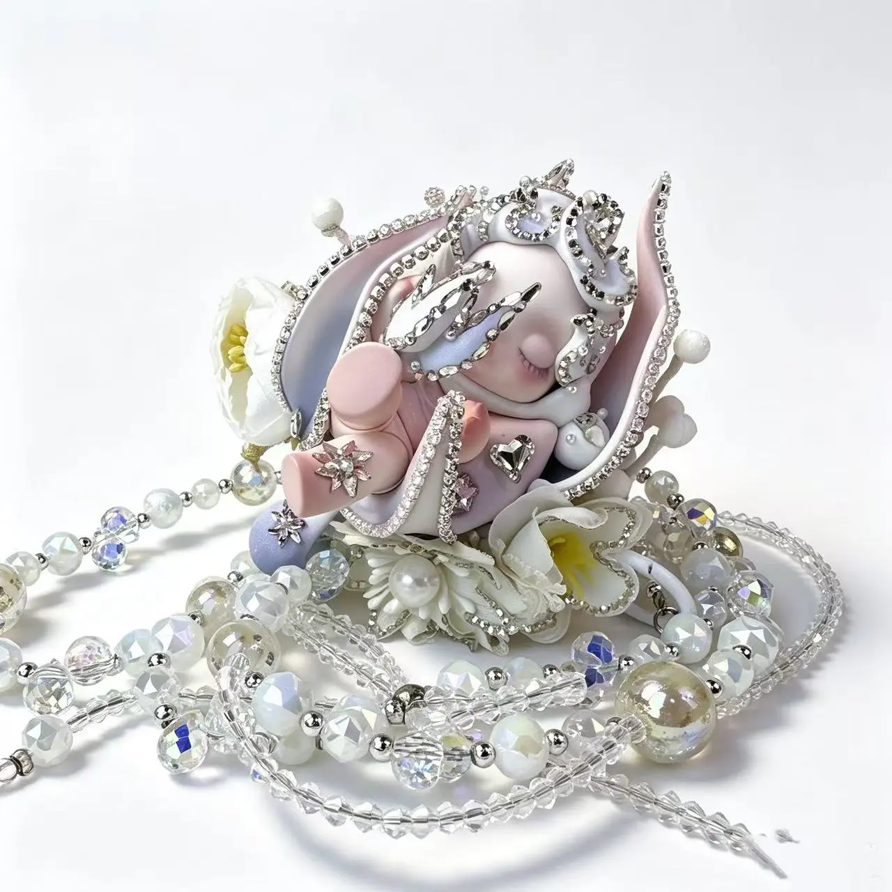 【Unboxing】Diamond Handmade back splint phone charm