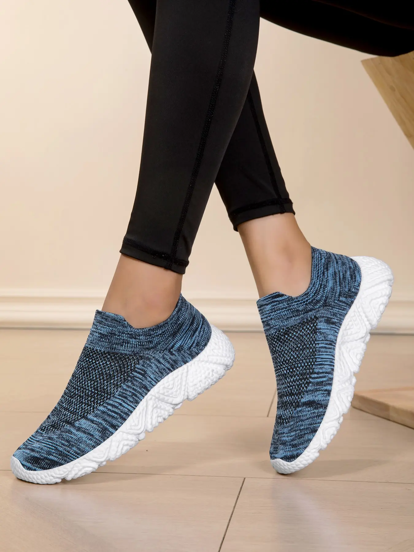 Women's Crochet Summer Outdoor Sneakers, Breathable Mesh Running Fitness Shoes, Unisex Couple Slip-On Anti-Slip Training Shoes