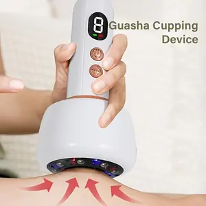 Smart 9-Level Adjustable Cupping Massager, Portable Electric Cupping and Gua Sha Massage Tool, 1200mah Battery, Full Body Cupping Device