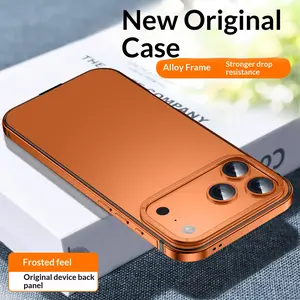 For iPhone 16 15 Pro Max Case, New Aluminum Frame, Anti-Drop Protection, High-End Thin Shell, Durable Phone Cover, Stylish Design
