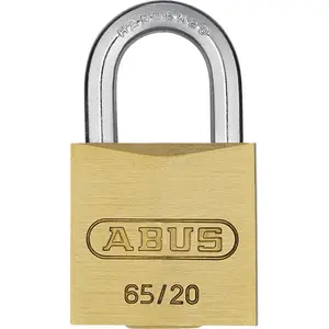 ABUS 65 by 20 C KD Solid Brass Keyed Alike Carded Padlock ABUS 65 by 20 C KD Solid Brass Keyed Alike Carded Padlock