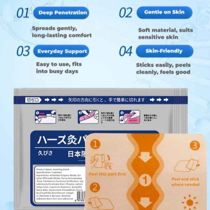 Multi-Use Herbal Heat Patches – Natural Comfort with Herbal Extracts, Easy to Apply, Long-Lasting Warmth, 7 Count