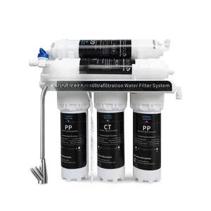 Eiree UF33 6 Stages Ultra Filtration Under Sink Water Filter System Under Counter Water Filter Direct Connect to Kitchen Faucet, Reduces Chlorine, Taste and Odor, Fluoride