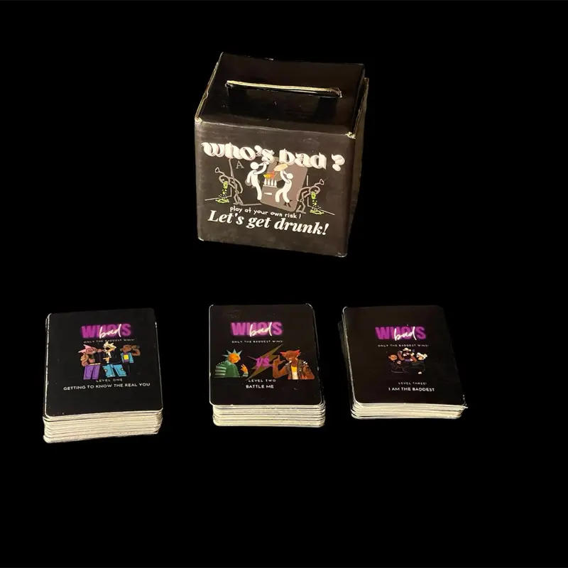 Who's Bad? - The Game That Began It All with 100+ Questions Cards Dares Roasts & Call Outs for Unforgettable Nights