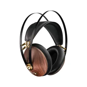 MEZE AUDIO | 99 Classics Second Gen | Wooden Closed-Back Headphones for Audiophiles | Gaming | Podcasts | Wired Over-Ear Headphones with 3.5 mm to USB-C Adapter and Self-Adjusting Headband