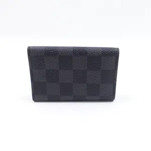 Pre-owned Louis Vuitton Canvas Small Leather Goods Micro Damier Graphite Key Holder T10421251