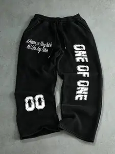 Men's Letter Pattern Print Drawstring Waist Sport Pants, Casual Comfortable Running Trousers, Classic Versatile Sports Sweatpants, Athleisure Style Bottoms