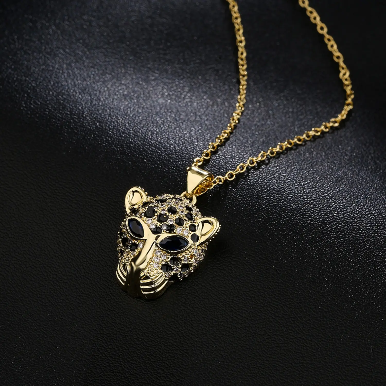 Brass Tiger & Lion Pendants, Cute Animal Decorative Charms with Cubic Zirconia Designs for Women's DIY Jewelry Making, Decorative Charm