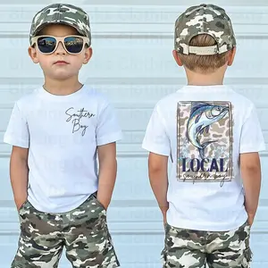 Camo Southern Boy Marlin Short Sleeve Kids Shirt, Hunting Duck Deer Short Sleeve Shirt,Hunting Season Toddler Shirt, Chocolate Lab Dog Mallard Tee, Cute Kids Tee
