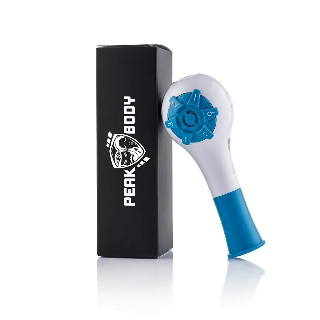 PeakBody Adjustable Breathing Resistance Trainer - Compact Training Tool for Workout, Sports & Outdoor Fitness Accessory to Boost Better Physical Endurance, Adjustable Airflow Settings, Detachable, Daily Routines, Ergonomic Design, Gym Accessories, Traini