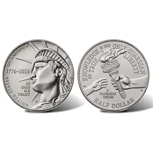 Independence Day 1776–2026 Challenge Coin, Women Veterans Tribute Token, Patriotic Collectible Souvenir for History Lovers and Americans