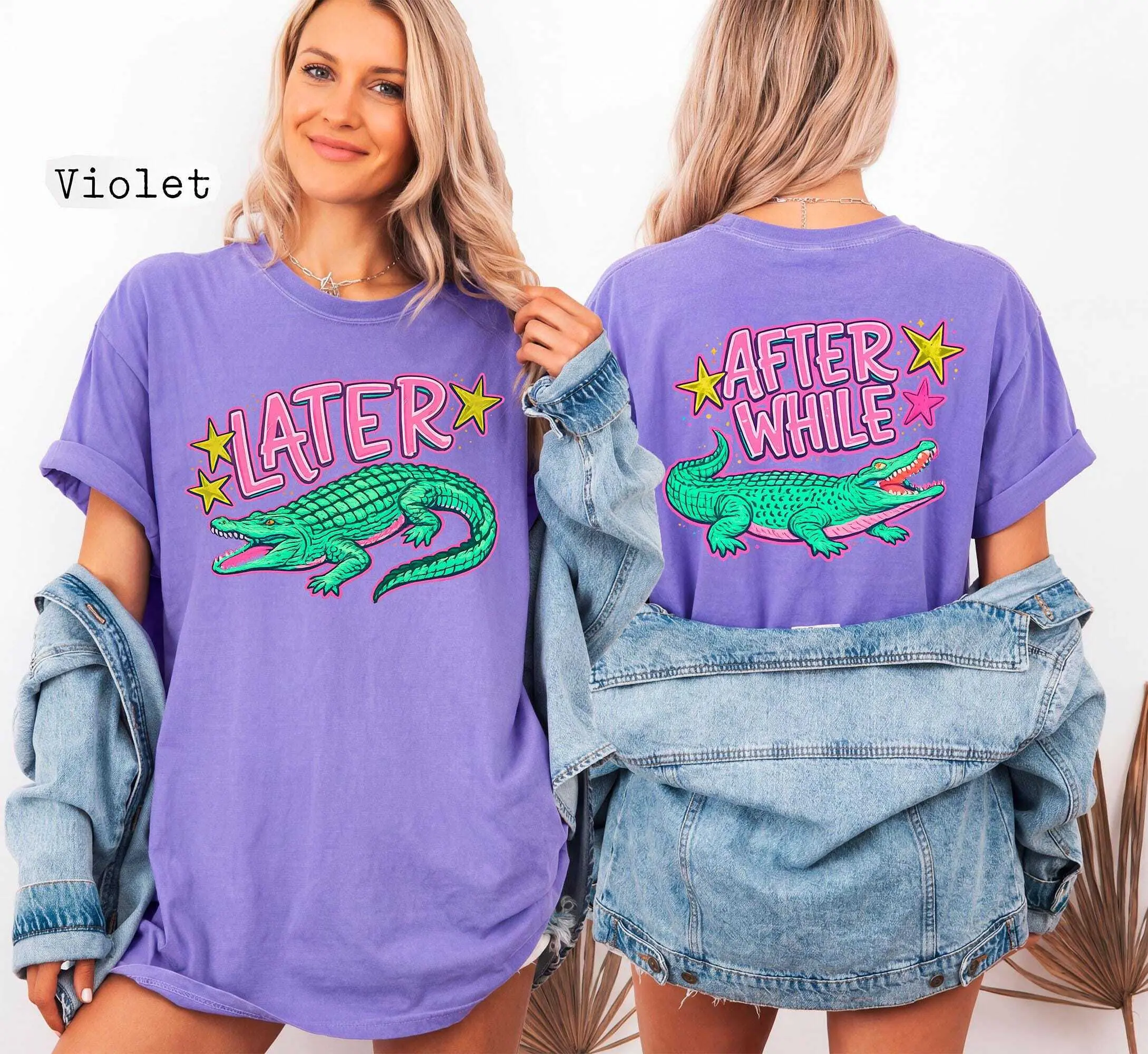 Funny Later Gator Comfort Colors Shirt, After While Crocodile T-Shirt, Trendy Apparel, Funny Graphic Trending Daily