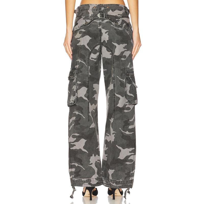 Jaded London Trooper Cargo in Black Camo