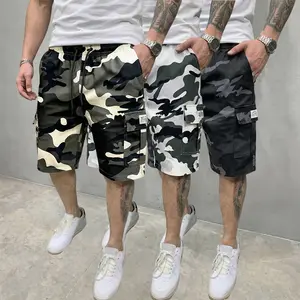 Men’s 3-Pack Multi-Functional Cargo Shorts, suitable for outdoor activities, construction work, hiking, and casual wear; regular-fit cargo shorts