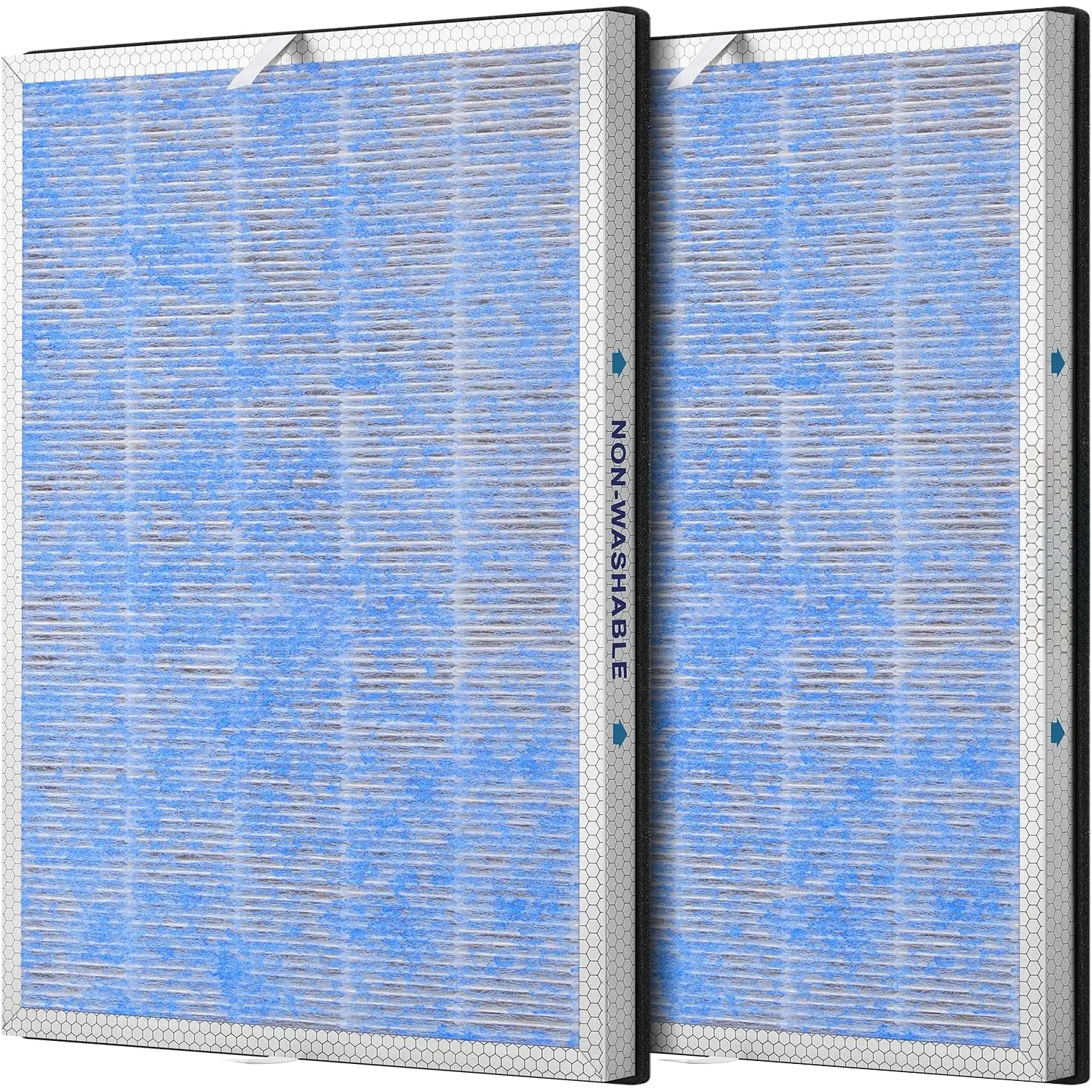 2 Pack MSA3/MSA3S True HEPA Filter Replacement Compatible with Membrane Solutions MSA3 and MSA3S Air Purifier Upgraded 4-in-1 H13 True HEPA Filter