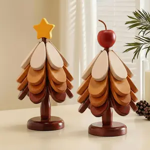 ZIPPY GOOSE Wooden Trivet Set Heat Resistant Pot Holder, Expandable Table Mat for Hot Pots & Pans, Kitchen Dining Table Protector