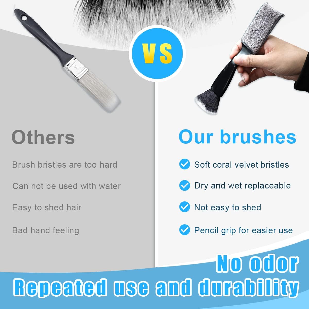 2 PCS Double Head Brush for Car Clean, Soft Auto Interior Duster Detailing Brushes, Universal Vehicle Dashboard Screen, Air Vents, Computer etc Cleaning Tool Accessories (Black) 2 PCS Double Head Brush for Car Clean, Soft Auto Interior Duster Detailing Brushes, Universal Vehicle Dashboard Screen, Air Vents, Computer etc Cleaning Tool Accessories (Black)