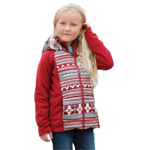 Cinch Youth Red Aztec Puffer-CWJ8930001