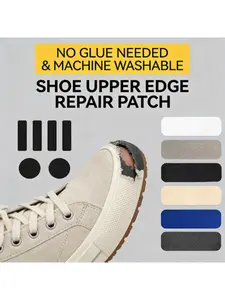 6 Pcs Shoe Repair Patches Self Adhesive For Side Damage Inner Liner Holes Heel Wear Fix Durable Anti Scratch Sneaker Mending Kit For Men Women