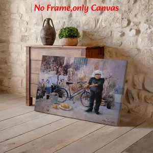 Pop Culture Wall Art, "Derivative" It's Always Sunny in Philadelphia Scene Poster, Impressionist Fine Art Style Printing, Blue And Brown Toned Canvas Decoration, Living Room & Game Room Aesthetic, Perfect Housewarming Gift, Unframed.