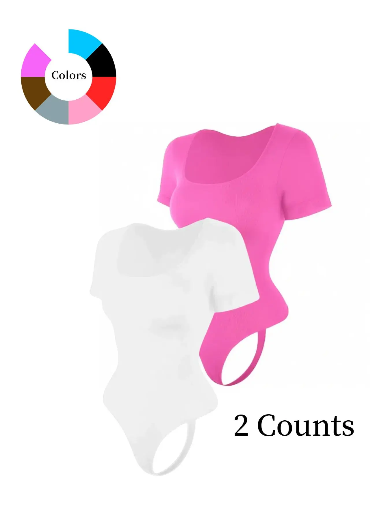 Women's Solid Square Neck Shapewear Bodysuit, High Stretch Tummy Control Butt Lifting Shaper, Ladies Shapewear for All Seasons, Womenswear, Underwear