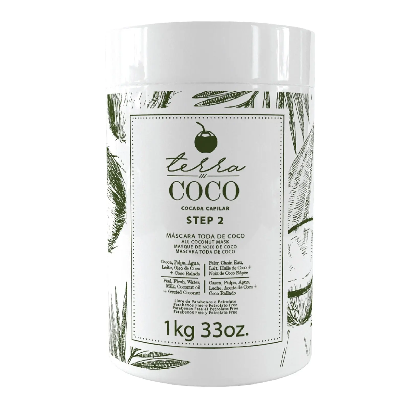 Coconut-Based Mask 1kg / 33oz - TERRA COCO