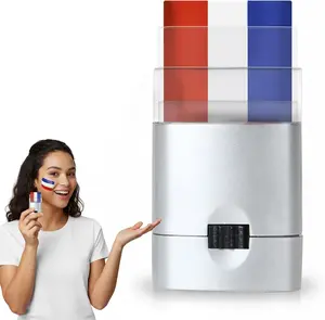 US Flag Face Paint, Face Paint Stick - Red, White, Blue - Easy to Apply and Washable for Soccer, Football, Baseball, Sport Events and National Events