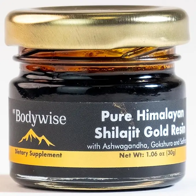Be Bodywise by Root Labs Pure Himalayan Shilajit Gold Resin 30gm | Boosts Stamina & Strength | No Added Sugar