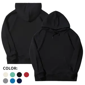 VANMOLRSA Heavyweight Hooded Sweatshirt 400gsm Cotton Plush Terry Loop Lining Breathable Moisture-Wicking Comfortable