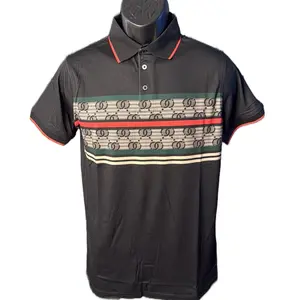 Modern Polo Shirt with Stylish Stripes and Button Closure Perfect for Any Occasion