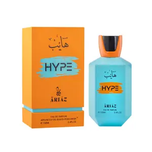 HYPE by ARIAZ 3.4oz/100ml Eau De Parfum For Men - Fresh Citrus Includes Free Sample Set of 6 Scents