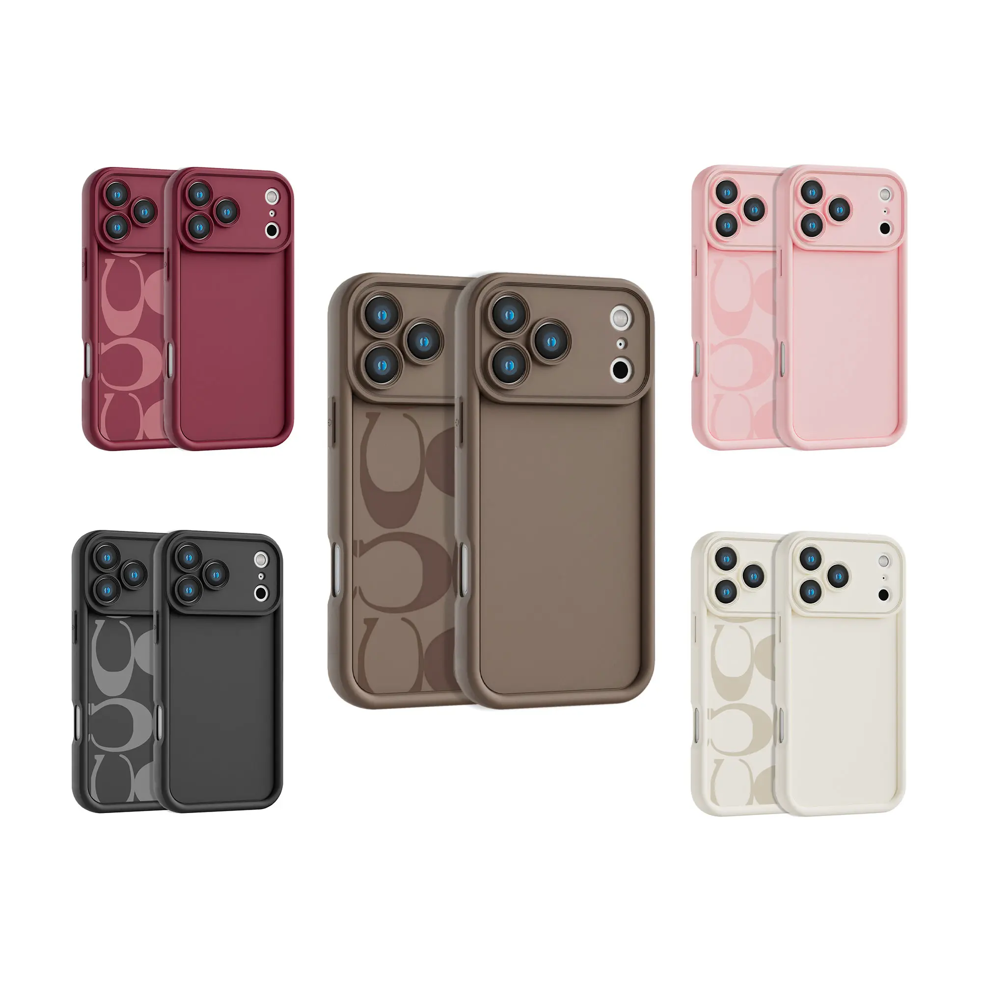 Double CandC Premium Matte TPU Phone Case with Camera Protection | Elegant UV Print | Fast US Shipping For iPhone 17 16 15 14 13promax phone case：1pc