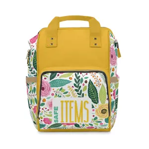 Safe Items Multifunctional Diaper Backpack - Lightweight High-Grade Nylon with Adjustable Straps & Padded Back Panel for Toddlers