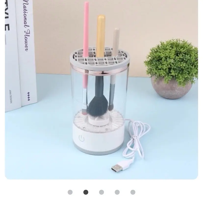 Electric Rechargeable Makeup Brush Cleaner Daily Flawless Cleansing Cosmetic