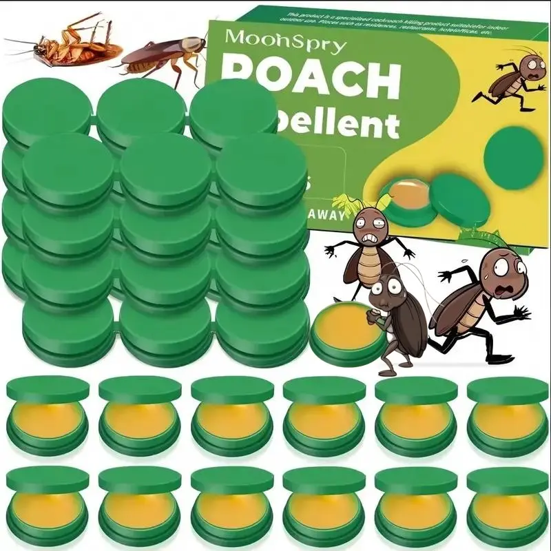 48Pcs Roach Killer Gel Bait & Traps Kit, Fast Acting Cockroach Exterminator for Indoor & Outdoor, Pet Safe & Effective Pest Control for Home Kitchen Dorm