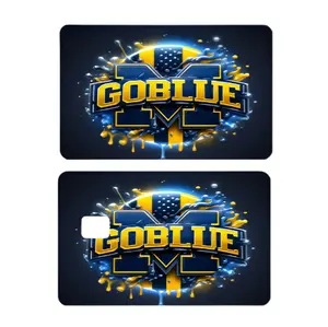 Michigan Go Blue credit card sticker cash app card design