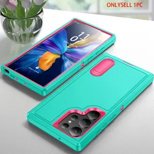 Anti-Drop Phone Case with Stand, Compatible with Samsung Galaxy S26 Ultra S25 Ultra S24 Ultra S23 Ultra S22 Ultra, Protective Cover