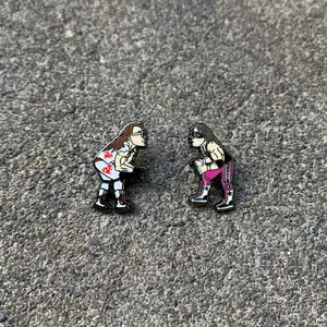 Cartoon classic wrestlers pin set (the original) for hats, backpacks , etc.