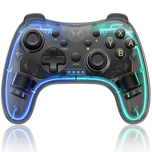 Switch Controller Compatible with Switch/Lite/OLED Controller, Switch Pro Controller With RGB Breathing LED, Switch Controllers Remote Supports Multi-Platform&App with Turbo, Wake-up Function